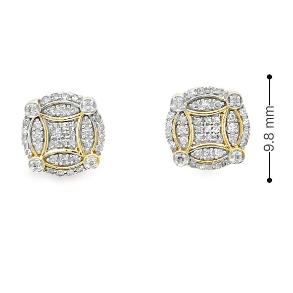 10K Gold 0.25 CTW Diamond Earrings